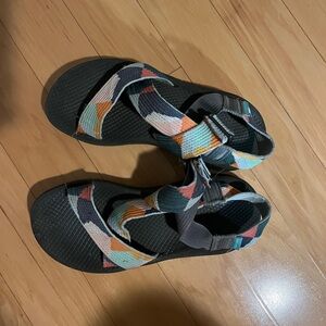 Chaco Colorful Geometric Strap Sandals